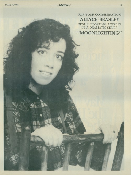 FYC Ad for Allyce Beasley Supporting Actress, Emmys 1986