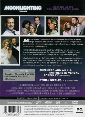 Back Cover of Moonlighting Pilot Australian version