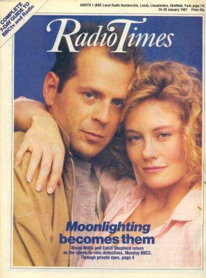 The Moonlighting Duo on the cover of Radio Times