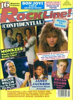 16 Magazine Rock Line June 1987