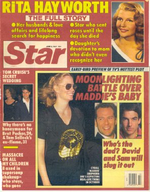 Star Magazine and the Moonlighting baby controversy