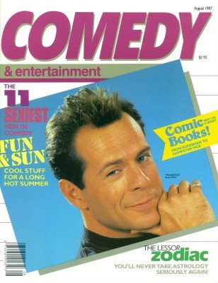 Comedy magazine July 1987 with Bruce Willis