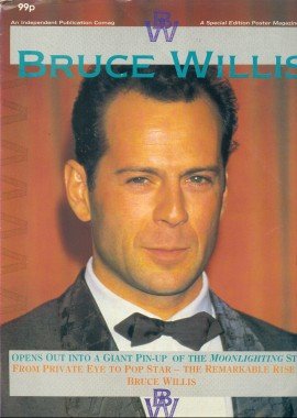British Bruce Willis Poster Magazine 1987