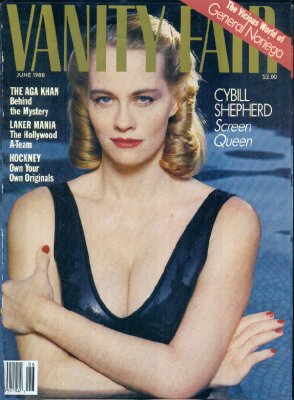 Cybill Shepherd on Vanity Fair, June 1988