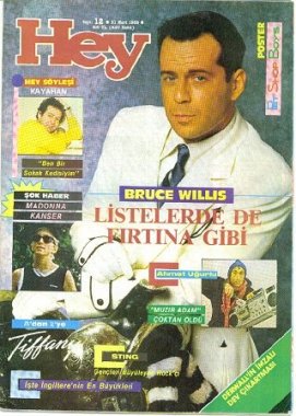 Hey magazine from 1988 with Bruce Willis cover