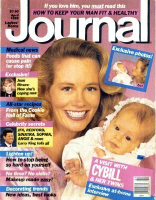 Ladies Home Journal cover April 1988 Cybill Shepherd