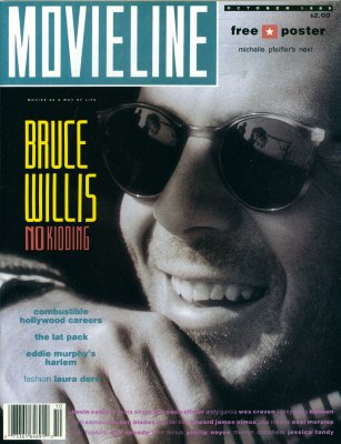 Movieline cover story on Bruce Willis in 1989