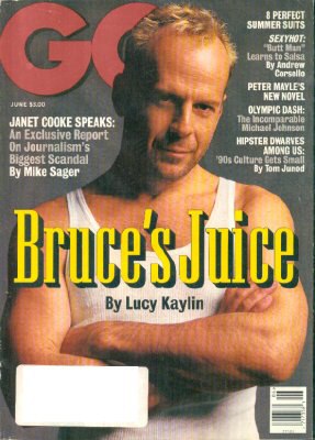 June GQ with Bruce Willis Cover story