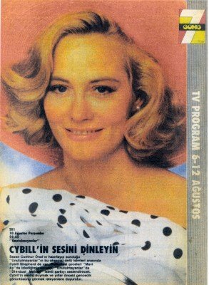 Turkish 7 Gong 1990 with Cybill Shepherd cover
