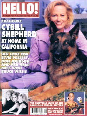 March 2002 Hello! with Cybill Shepherd cover