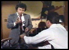 Curtis Armstrong and Bruce Willis in 