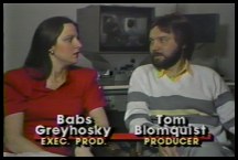 Writers of the parody episode, Babs Greyhosky & Tom Blomquist